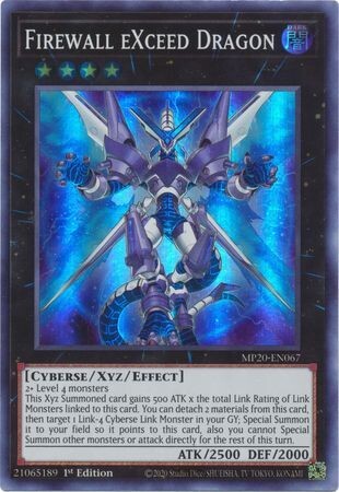 Firewall eXceed Dragon - MP20-EN067 - Super Rare 1st Edition 2020 Mega-Tin: Lost Memories 1st Edition Singles