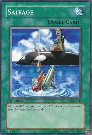 Salvage - SD4-EN023 - Common 1st Edition Structure Deck: Fury from the Deep 1st Edition Singles