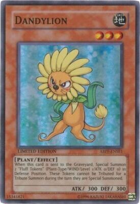 Dandylion - ABPF-ENSE1 - Super Rare
Yu-Gi-Oh! Promo Cards