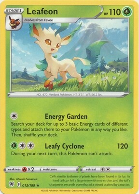 Leafeon - 013/189 - Rare
Sword &amp; Shield: Astral Radiance Singles