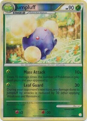 Jumpluff - 6/123 - Holo Rare Reverse Holo
Heart Gold Soul Silver (Base Set) Reverse Holo Singles