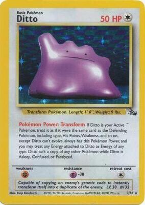 Ditto - 3/62 - Holo Unlimited
Fossil Unlimited Singles