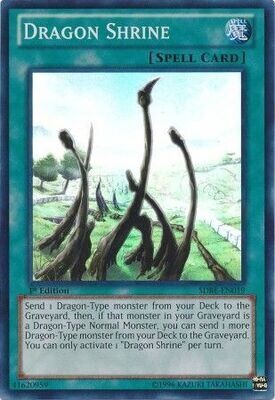 Dragon Shrine - SDBE-EN019 - Super Rare Unlimited Saga of Blue-Eyes White Dragon 1st Edition Singles