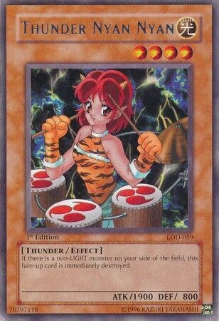 Thunder Nyan Nyan - LOD-059 - Rare 1st Edition
Legacy of Darkness [LOD] 1st Edition Singles