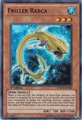 Friller Rabca - PHSW-EN008 - Super Rare 1st Edition
Photon Shockwave 1st Edition Singles