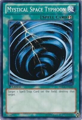 Mystical Space Typhoon - SDCR-EN026 - Common 1st Edition Structure Deck: Cyber Dragon Revolution 1st Edition Singles