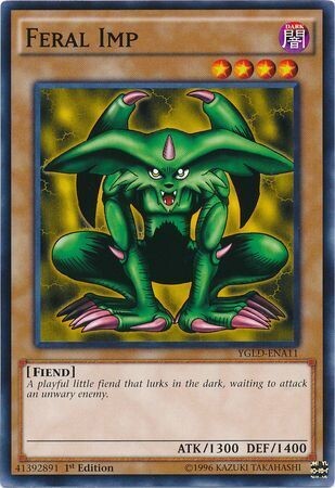 Feral Imp - YGLD-ENA11 - Common 1st Edition Yugi&#39;s Exodia Deck 1st Edition (YGLD-ENA)