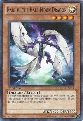 Radius, the Half-Moon Dragon - LTGY-EN014 - Common 1st Edition Lord of the Tachyon Galaxy 1st Edition Singles