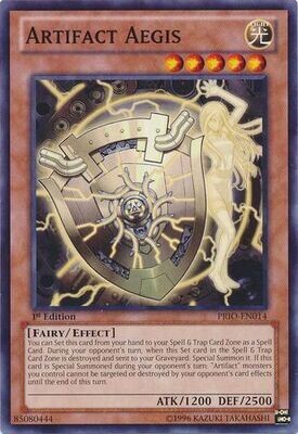 Artifact Aegis - PRIO-EN014 - Common 1st Edition Primal Origin 1st Edition Singles
