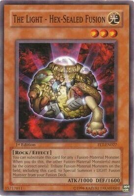 The Light - Hex-Sealed Fusion - FET-EN027 - Common 1st Edition Flaming Eternity [FET] 1st Edition Singles