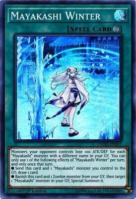 Mayakashi Winter - DANE-EN057 - Super Rare 1st Edition Dark Neostorm 1st Edition Singles