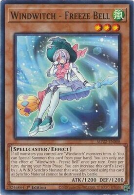 Windwitch - Freeze Bell - MP22-EN008 - Common 1st Edition 2022 Mega-Tin: Pharaoh&#39;s Gods 1st Edition Singles