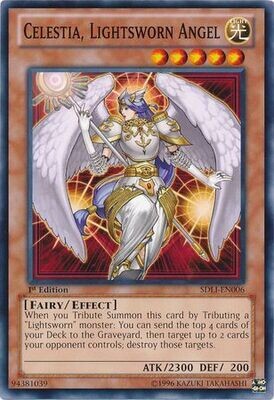Celestia, Lightsworn Angel - SDLI-EN006 - Common 1st Edition Structure Deck: Realm of Light 1st Edition Singles