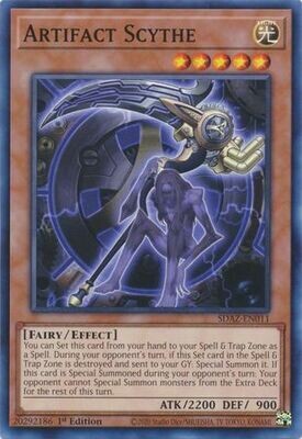 Artifact Scythe - SDAZ-EN011 - Common 1st Edition Structure Deck: Albaz Strike 1st Edition Singles