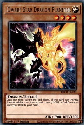 Dwarf Star Dragon Planeter - TOCH-EN034 - Rare 1st Edition
Toon Chaos 1st Edition Singles