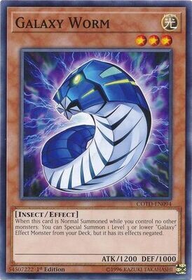 Galaxy Worm - COTD-EN094 - Common 1st Edition Code of the Duelist 1st Edition Singles