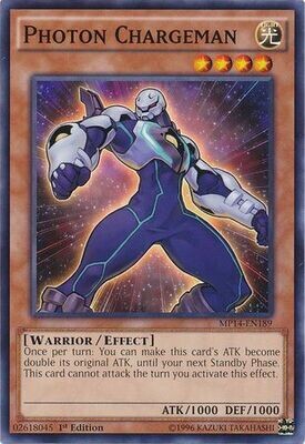 Photon Chargeman - MP14-EN189 - Common 1st Edition
Yu-Gi-Oh! 2014 Mega-Tins Singles
