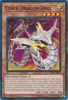 Cyber Dragon Drei - LEDD-ENB03 - Common 1st Edition Legendary Dragon Decks Singles