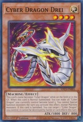 Cyber Dragon Drei - SDCS-EN005 - Common 1st Edition
Structure Deck: Cyber Strike 1st Edition Singles