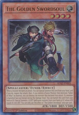 The Golden Swordsoul - SDAZ-EN003 - Ultra Rare 1st Edition Structure Deck: Albaz Strike 1st Edition Singles