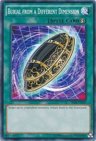 Burial from a Different Dimension - SR04-EN025 - Common Unlimited Structure Deck: Dinosmasher&#39;s Fury Unlimited Singles