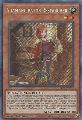 Adamancipator Researcher - SESL-EN002 - Secret Rare 1st Edition Secret Slayers Singles
