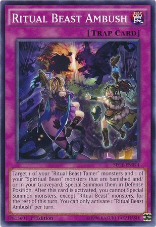 Ritual Beast Ambush - SECE-EN074 - Common 1st Edition Secrets of Eternity (SECE) 1st Edition Singles