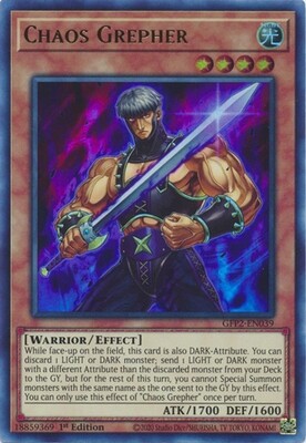 Chaos Grepher - GFP2-EN039 - Ultra Rare 1st Edition
Ghosts From The Past: The 2nd Haunting 1st Edition Singles