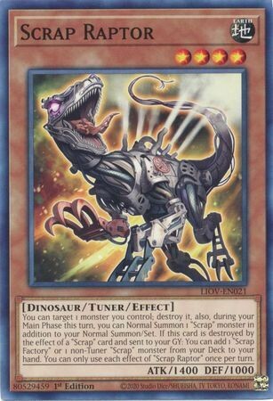 Scrap Raptor - LIOV-EN021 - Common 1st Edition
Lightning Overdrive: LIOV 1st Edition Singles