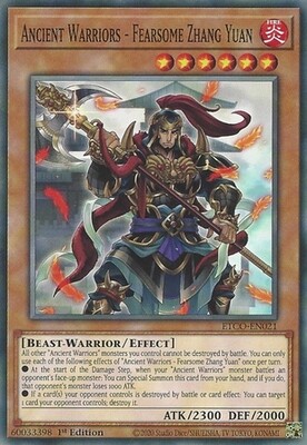 Ancient Warriors - Fearsome Zhang Yuan - ETCO-EN021 - Common 1st Edition Eternity Code 1st Edition Singles