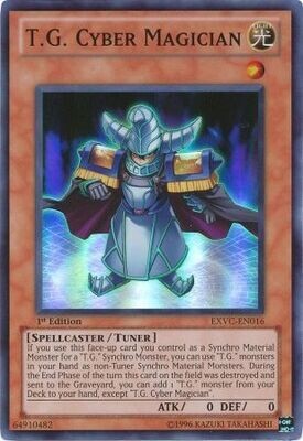 T.G. Cyber Magician - EXVC-EN016 - Super Rare 1st Edition
Extreme Victory 1st Edition Singles