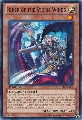 Rider of the Storm Winds - SDBE-EN007 - Common 1st Edition Saga of Blue-Eyes White Dragon 1st Edition Singles (espanol)