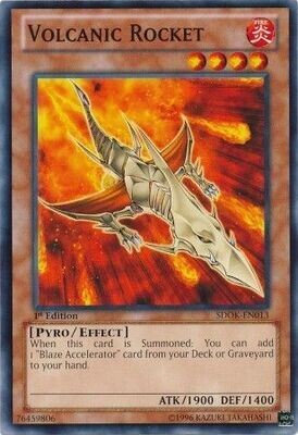 Volcanic Rocket - SDOK-EN013 - Common 1st Edition Structure Deck: Onslaught of the Fire Kings [SDOK]13