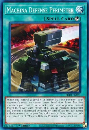 Machina Defense Perimeter - SR10-EN024 - Common 1st Edition Structure Deck: Mechanized Madness 1st Edition Singles