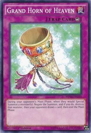Grand Horn of Heaven - MP16-EN160 - Common 1st Edition Yu-Gi-Oh! 2016 Mega-Tins 1st Edition Singles