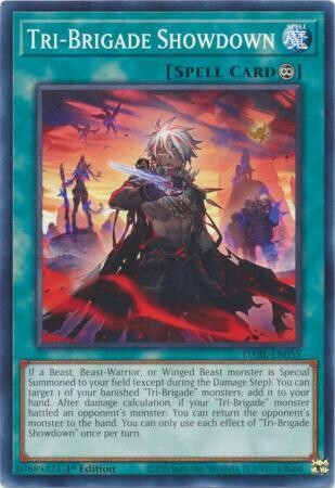 Tri-Brigade Showdown - DABL-EN055 - Common 1st Edition Darkwing Blast 1st Edition Singles (español)