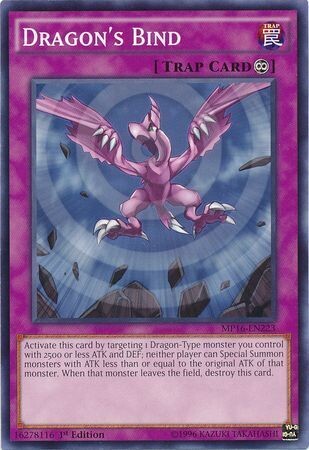 Dragon&#39;s Bind - MP16-EN223 - Common 1st Edition Yu-Gi-Oh! 2016 Mega-Tins 1st Edition Singles