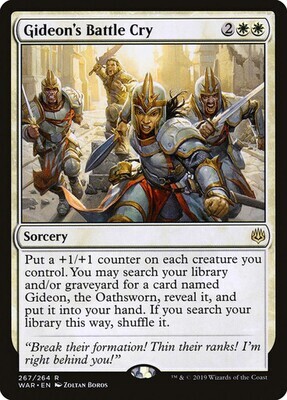 Gideon&#39;s Battle Cry
War of the Spark
English
Non-foil