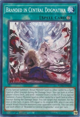Branded in Central Dogmatika - POTE-EN058 - Common 1st Edition Power of the Elements 1st Edition Singles