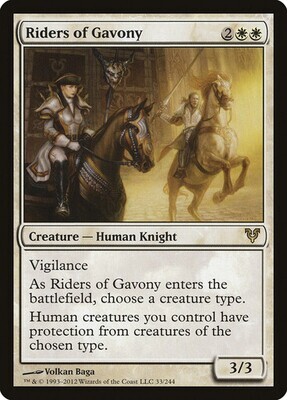 Riders of Gavony
Avacyn Restored
English
Non-foil