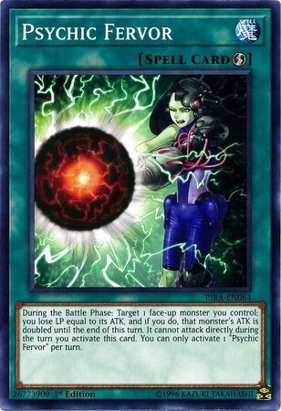 Psychic Fervor - RIRA-EN064 - Common 1st Edition Rising Rampage [RIRA] 1st Edition Singles (espanol)
