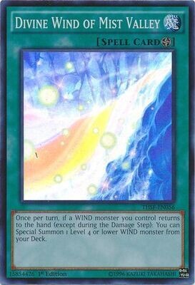 Divine Wind of Mist Valley - THSF-EN056 - Super Rare 1st Edition The Secret Forces (THSF) 1st Edition Singles