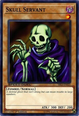Skull Servant - SBLS-EN025 - Common 1st Edition
Speed Duel: Arena of Lost Souls Singles