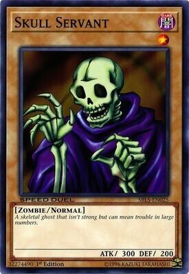 Skull Servant - SBLS-EN025 - Common 1st Edition
Speed Duel: Arena of Lost Souls Singles