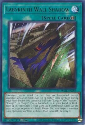 GA Labyrinth Wall Shadow - MAZE-EN007 - Rare 1st Edition
Maze of Memories 1st Edition Singles