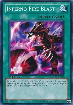 Inferno Fire Blast - SDDC-EN026 - Common 1st Edition Structure Deck: Dragons Collide 1st Edition Singles