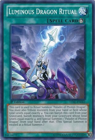 Luminous Dragon Ritual - LVAL-EN062 - Common 1st Edition Legacy of the Valiant 1st Edition Singles