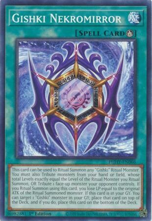 Gishki Nekromirror - PHHY-EN066 - Common 1st Edition Photon Hypernova 1st Edition Singles