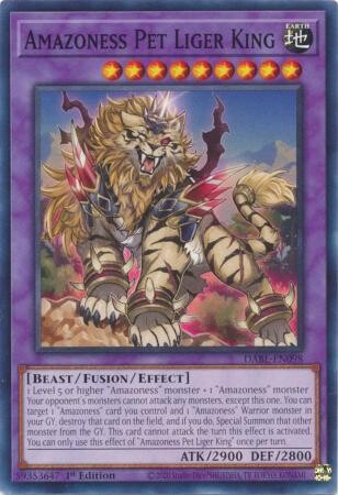 Amazoness Pet Liger King - DABL-EN098 - Common 1st Edition Darkwing Blast 1st Edition Singles (español)