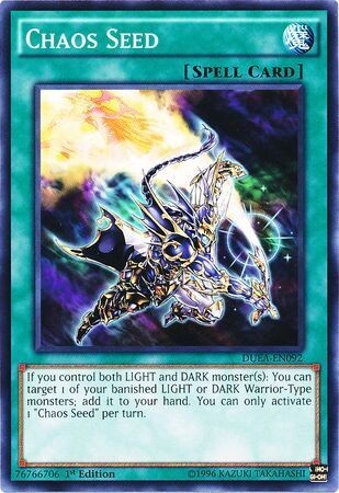 Chaos Seed - DUEA-EN092 - Common 1st Edition Duelist Alliance 1st Edition Singles (espanol)